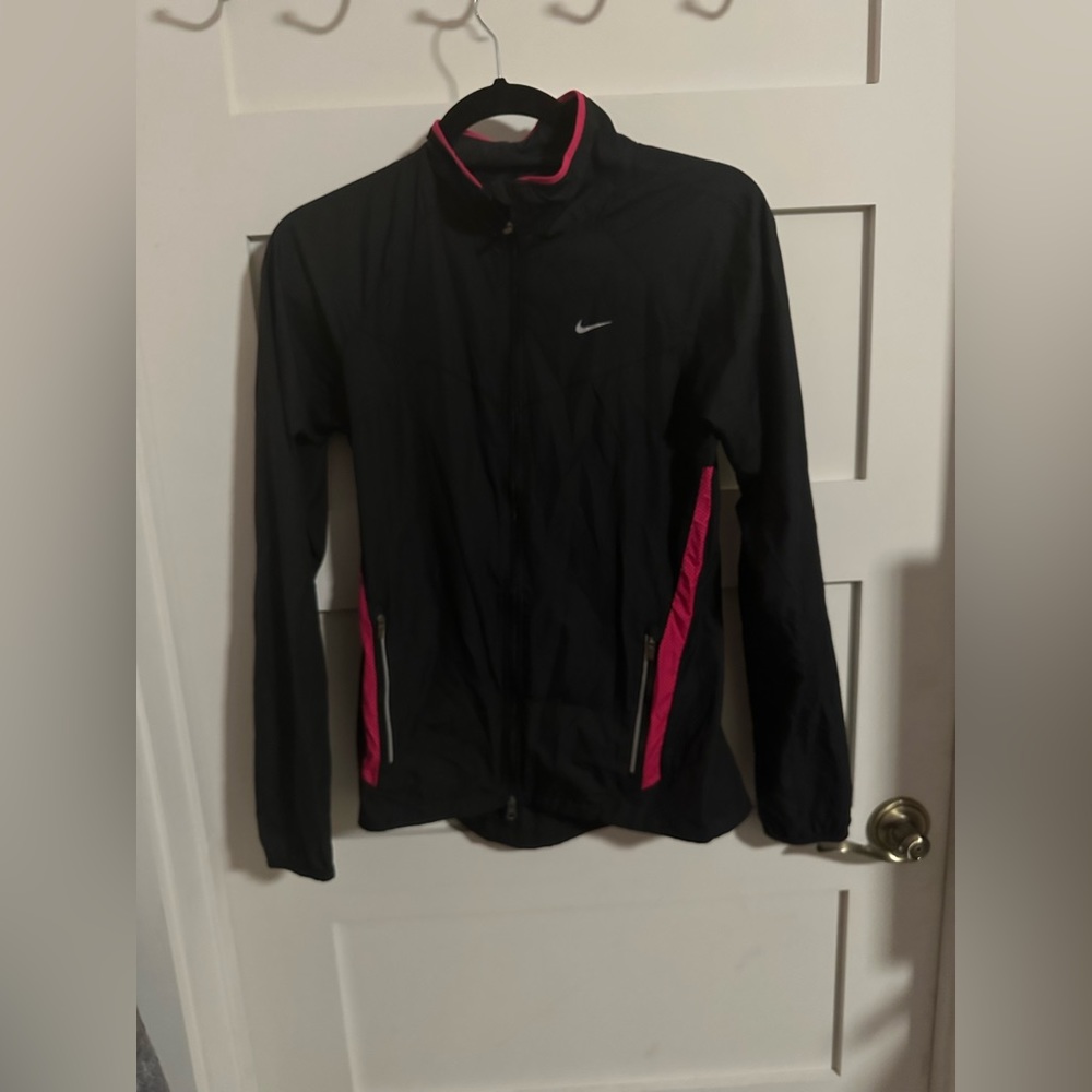 Pink And Black Nike Workout Jacket
